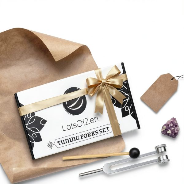 SonicWell TF2 Silver Aluminum Tuning Fork Set 3-Fork Healing Kit-4