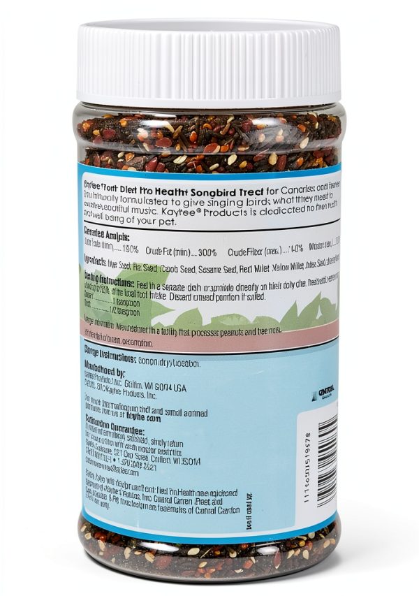 Kaytee Songbird Treat Jar Canary & Finch 9 oz Nutritious Seed Mix-1