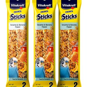 Vitakraft Banana Sticks Parakeet Treat 3 Pack 2 Sticks Each-0