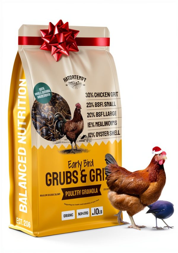 Chicken Feed Hatortempt 10lb Mealworms & Fly Larvae with Calcium-0