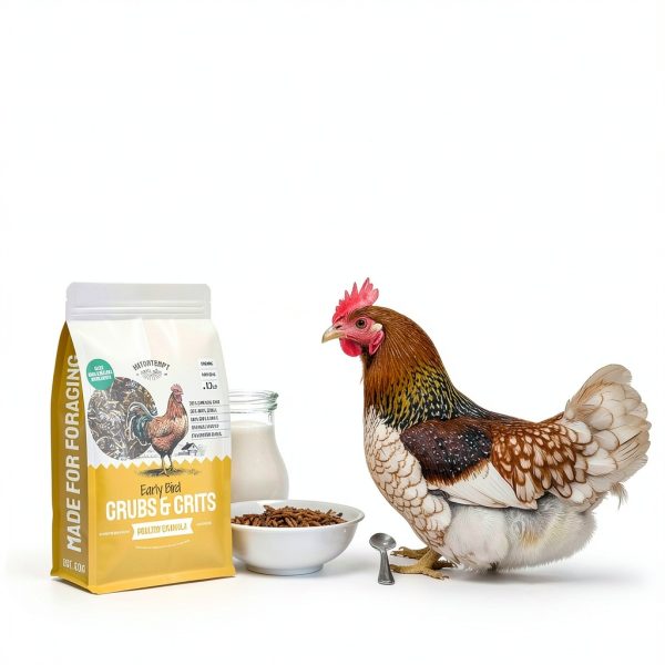 Chicken Feed Hatortempt 10lb Mealworms & Fly Larvae with Calcium-8