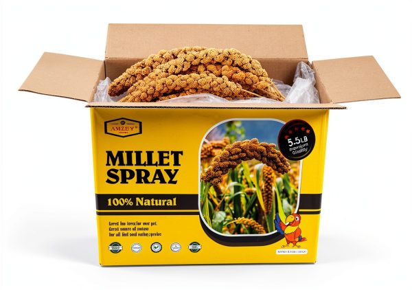 Spray Millet for Parakeets Amzey 5.5LB Natural High-Protein Treat-1
