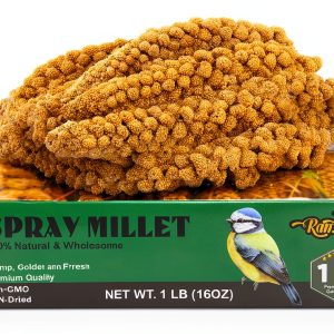 RANZ Millet Spray Bird Treat 1LB Harvested Sun-Dried Snack for Budgies-0
