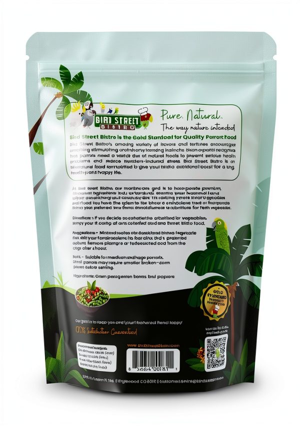 Bird Street Bistro Parrot Food 2oz Organic Grains Non‑GMO Fruits-1
