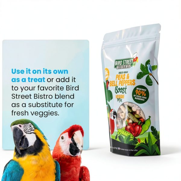 Bird Street Bistro Parrot Food 2oz Organic Grains Non‑GMO Fruits-3